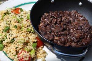 Caption of Refried black beans. Image by Edward Daniel (c).