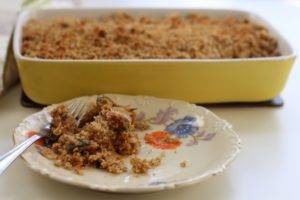 Caption of Mustard Peanut Butter Crumble. Image by Edward Daniel (c).