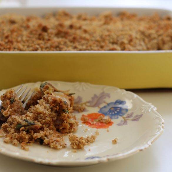 Caption of Mustard Peanut Butter Crumble. Image by Edward Daniel (c).
