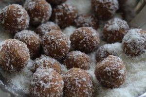 Caption of Raw Coconut Almond Energy Snowballs. Image by Edward Daniel (c).