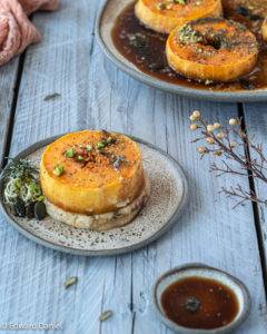 Caption of Marinaded Barley Malt Butternut Squash Medallions. Image by Edward Daniel (c).