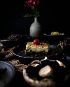 Caption of Vegan Moussaka. Image by Edward Daniel (c).