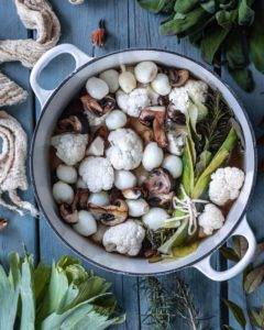 Caption of Cauliflower Bourguignon. Image by Edward Daniel