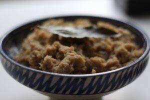 Caption of Sautéed Celeriac Parsnip Mash. Image by Edward Daniel (c).