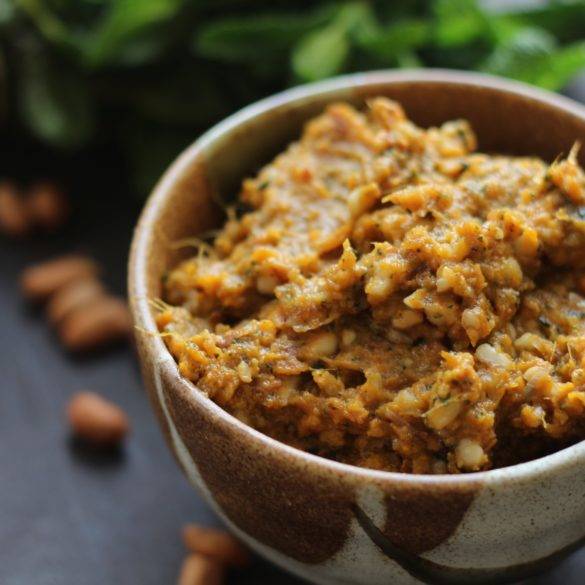 Caption of Toasted Peanut Roasted Sweet Potato Dip. Image by Edward Daniel (c).