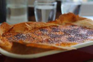 Caption of Coriander Poppy Seed Chestnut Cavolo Nero Pie. Image by Edward Daniel (c).