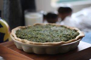 Caption of Dill Chard Spinach Bulgur Wheat Pie. Image by Edward Daniel (c).