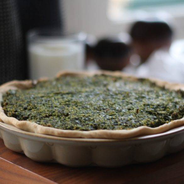 Caption of Dill Chard Spinach Bulgur Wheat Pie. Image by Edward Daniel (c).