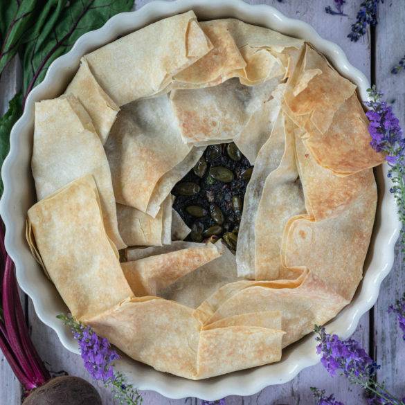 Caption of Beet Green Pie. Image by Edward Daniel (c).