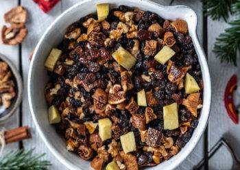 Fig and Walnut Mincemeat Flatlay Caption of Fig and Walnut Mincemeat. Image by Edward Daniel (c).