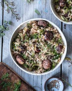 Caption of Chestnuts with Tamarind Parsnip Rice. Image by Edward Daniel (c).