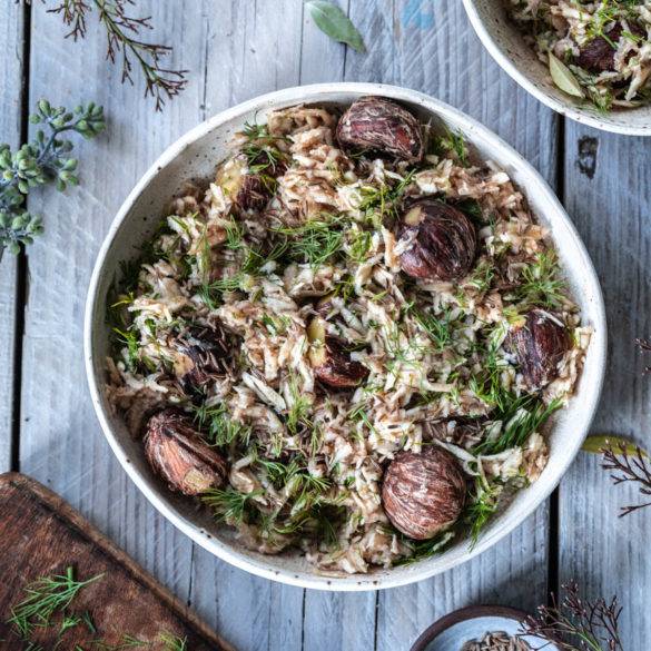 Caption of Chestnuts with Tamarind Parsnip Rice. Image by Edward Daniel (c).