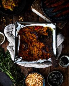 Caption of Carrot and Lentil Bake. image by Edward Daniel (c).