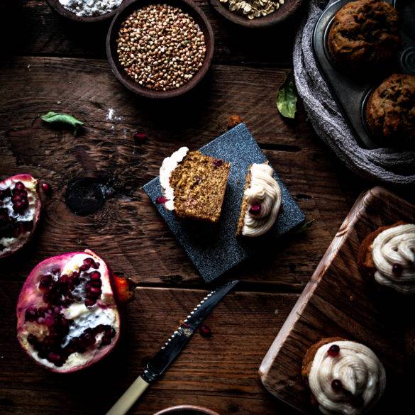 Caption of Gluten-free Pomegranate Cake. Image by Edward Daniel (c)