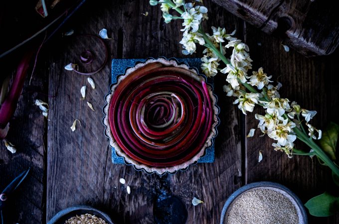 Caption of Rhubarb Tart. Image by Edward Daniel (c).