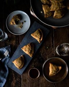 Gluten-free Vegan Samosas. Image by Edward Daniel (c)