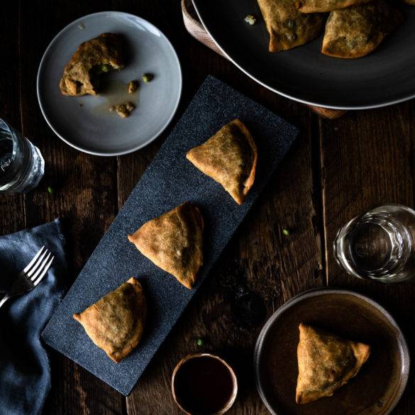 Gluten-free Vegan Samosas. Image by Edward Daniel (c)