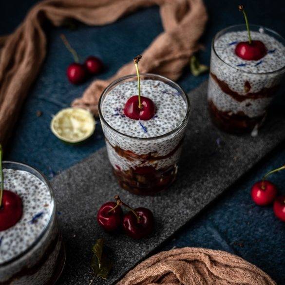 Caption of Cherry Chia Seed Pudding. Image by Edward Daniel (c).