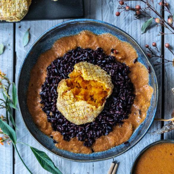 Caption of Pumpkin Katsu Curry. Image by Edward Daniel (c).