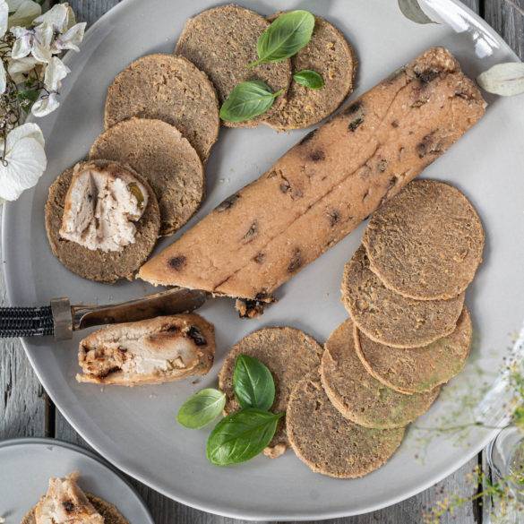 Basil Sundried Tomato Vegan Cheese is vegan, raw and paleo. Image by Edward Daniel (c).