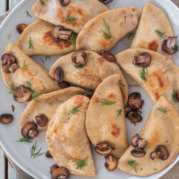 Pierogi is vegan and gluten-free. Image by Edward Daniel (c).