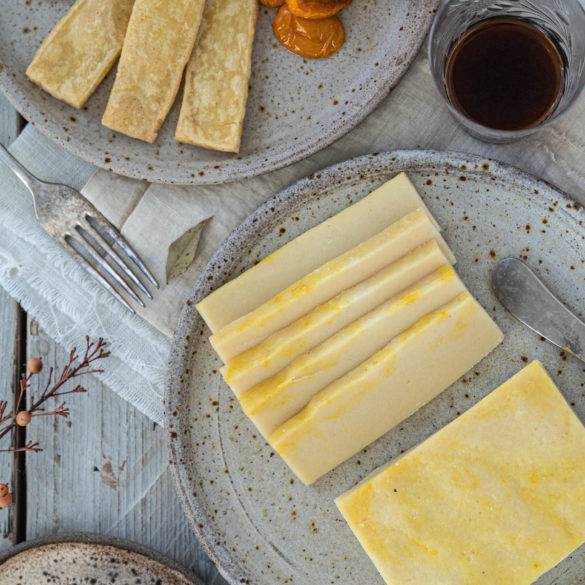 Vegan Cheddar Cheese is paleo and gluten-free. Image by Edward Daniel (c).