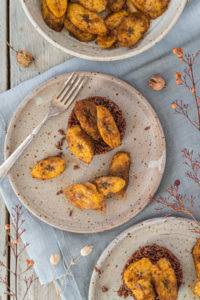 Roast Plantain is vegan and paleo. Image by Edward Daniel (c).