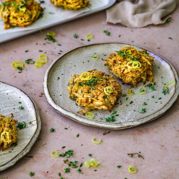 Nutty Salsify Fritters recipe; fritters encrusted in sesame seeds infused with smoked paprika, woody nutmeg and fragrant thyme. Edward Daniel ©.
