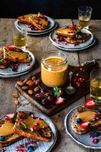 Viscous fragrant nutty Almond Butter slathered and dry roasted and blended to release nourishing oils and opulent toasted intense flavours. Edward Daniel ©.